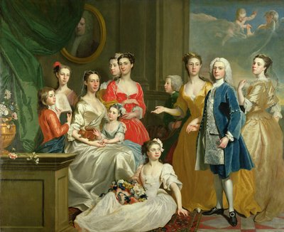 La Famiglia di Eldred Lancelot-Lee, 1736 da Joseph Highmore