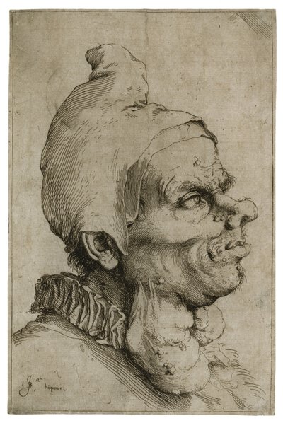 Grande testa grottesca, c.1622 da Jusepe de Ribera