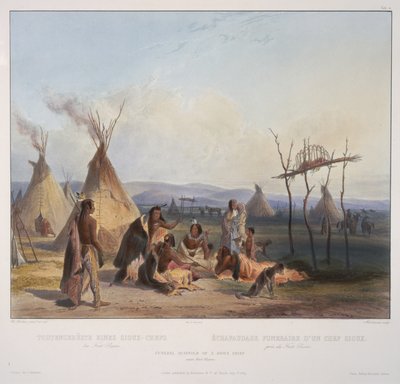 Catafalco funebre da Karl Bodmer