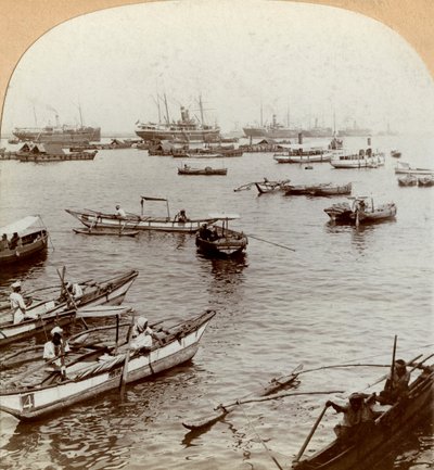 Porto di Colombo, Ceylon Sri Lanka da Keystone View Company