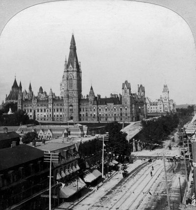 Parlamento, Ottawa, Ontario, Canada da Keystone View Company