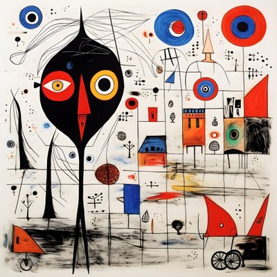 Illustrazioni surreali di Joan Miró 2 da Kurt Heppke