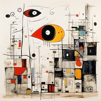 Illustrazioni surreali di Joan Miró 3 da Kurt Heppke