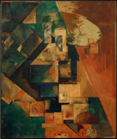 Merzbild 1 B immagine con croce rossa da Kurt Schwitters