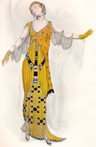 Fantasia sul costume moderno, Dione, c. 1910 da Leon Bakst