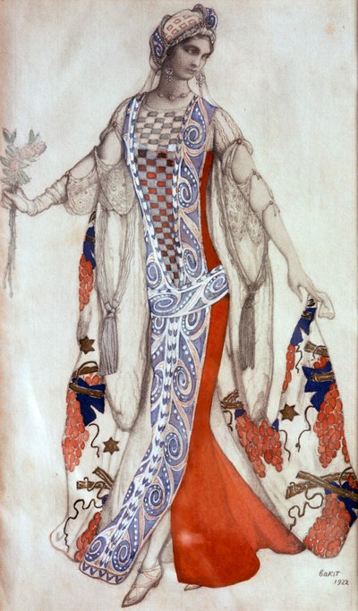 La Bella Addormentata, costume per balletto, c1913 da Leon Bakst