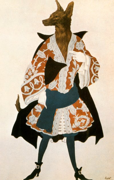 La Bella Addormentata Lupo, 1921 da Leon Bakst