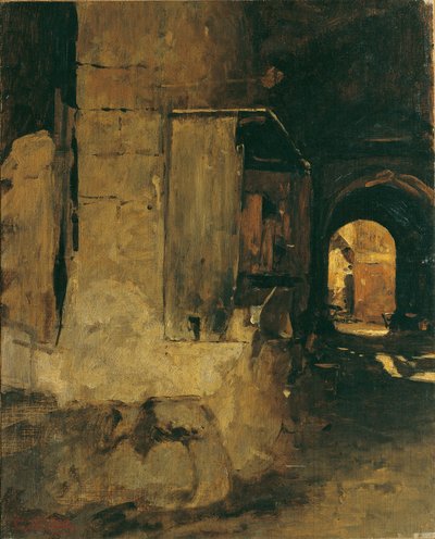 Porta di una casa araba da Leopold Carl Muller