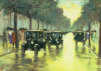 Scena di strada da Lesser Ury