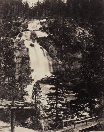 Grande cascata superiore, Alpi alte da Louis Alphonse Davanne