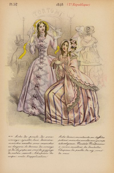 Moda francese: 1848, 2a Repubblica da Louis Colas