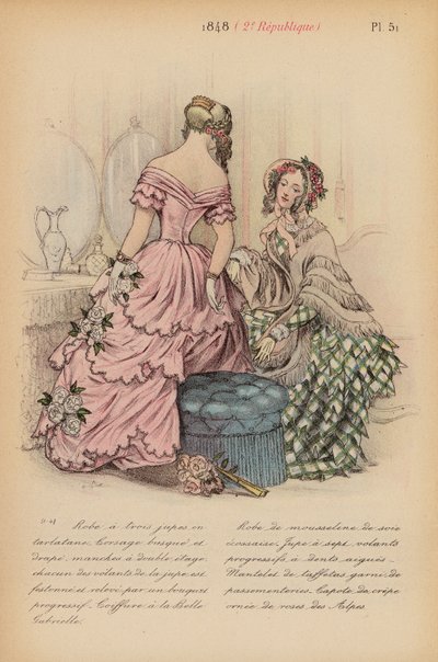 Moda francese: 1848, 2a Repubblica da Louis Colas