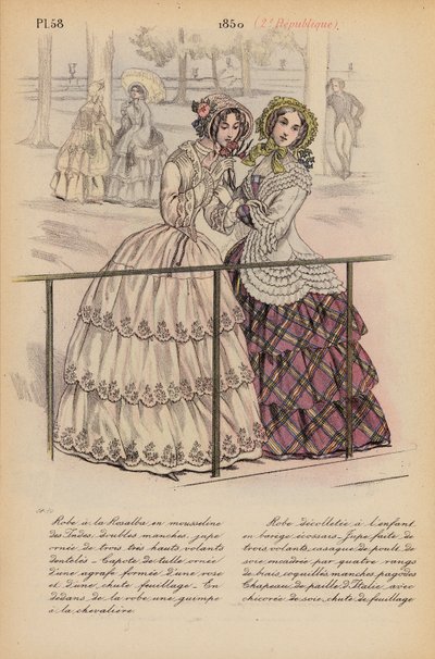 Moda francese: 1850, 2a Repubblica da Louis Colas