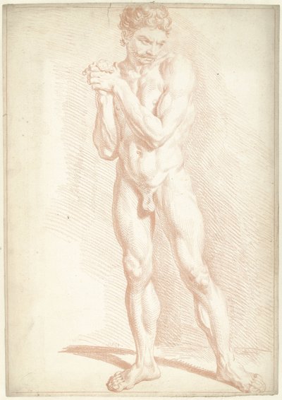 Nudo maschile, in piedi da Louis Fabritius Dubourg