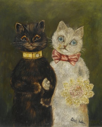 La sposa e lo sposo da Louis Wain