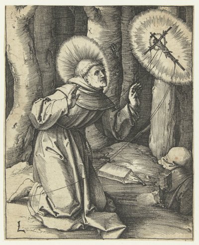 La stigmatizzazione di San Francesco da Lucas van Leyden