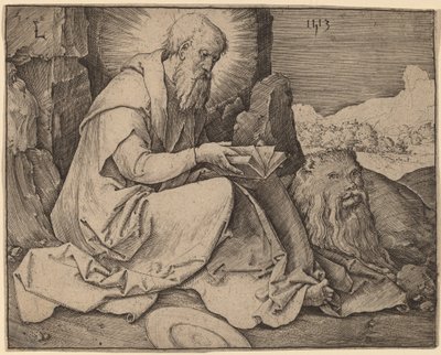 San Girolamo in un paesaggio da Lucas van Leyden