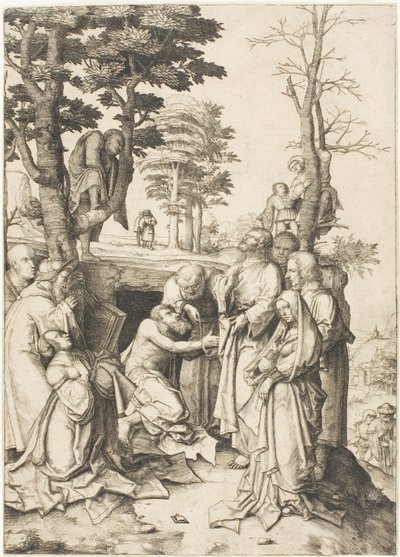 La resurrezione di Lazzaro da Lucas van Leyden