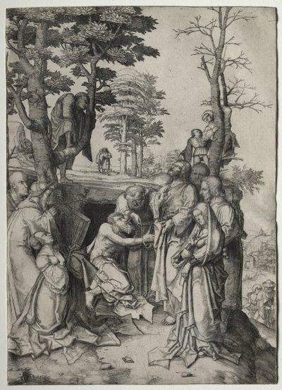 La resurrezione di Lazzaro da Lucas van Leyden