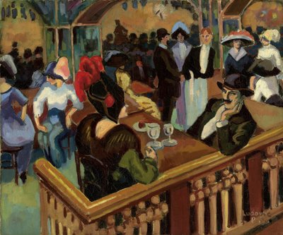 Café Parisien (Bal Tabarin) da Ludovic Rodolphe Pissarro