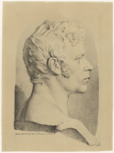 Busto ritratto di Karl Friedrich Schinkel da Ludwig Buchhorn