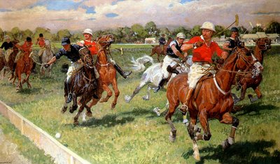 Una partita di polo, 1911 da Ludwig Koch