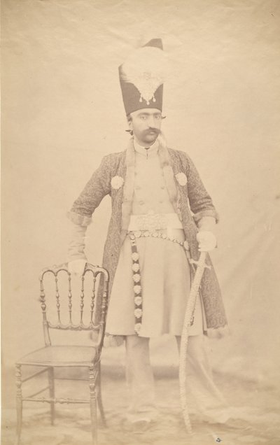 Naser al-Din Shah, ca. 1852-55 da Luigi Pesce