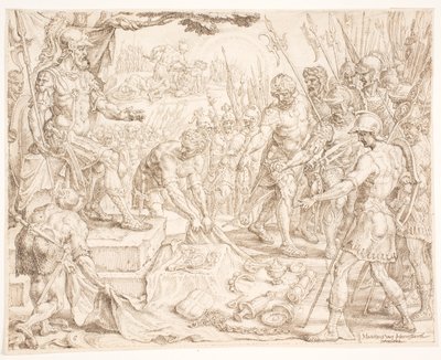 Gedeone riceve il bottino da Maarten van Heemskerck