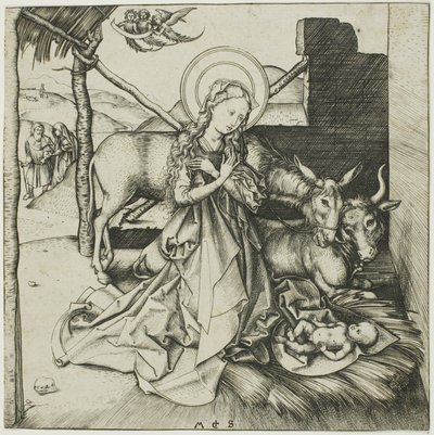 La Natività, dalla Vita di Cristo da Martin Schongauer