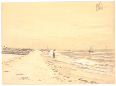 Parte della spiaggia meridionale, Skagen da Martinus Rørbye