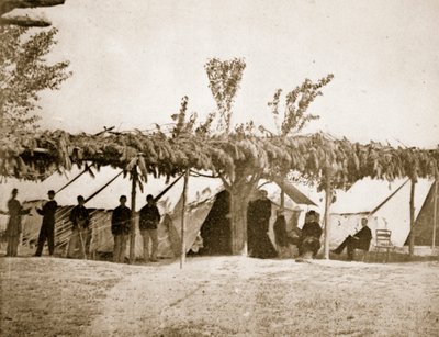 Ospedale Generale, City Point, 1861-65 da Mathew B. Brady