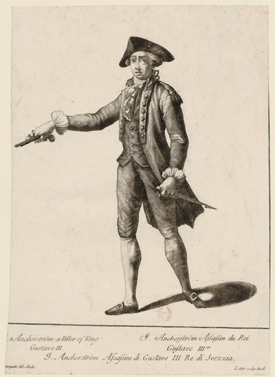 Jacob Johan Anckarström 1762-1792, 1792 da Matthäus Albrecht Lotter