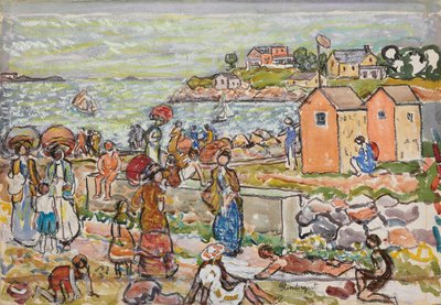 Bagnanti e passeggiatori, c.1919 da Maurice Brazil Prendergast