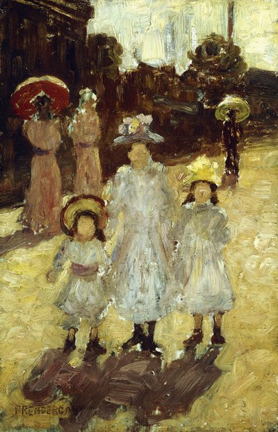 Domenica Mattina a Parigi da Maurice Brazil Prendergast