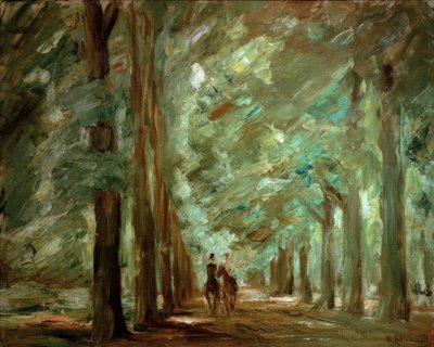 Viale a Sacrow con due cavalieri da Max Liebermann