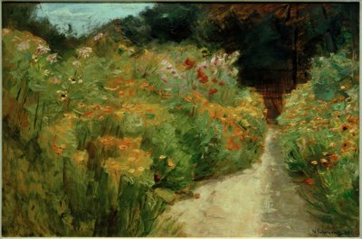 Piante da fiore nel giardino di Wannsee da Max Liebermann