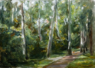 Il viale delle betulle nel giardino del Wannsee verso sud-ovest da Max Liebermann