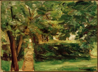 I giardini di siepi a Wannsee verso est da Max Liebermann