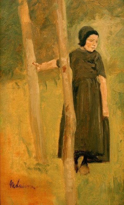 Bambino sotto gli alberi da Max Liebermann