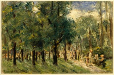 Sentiero nel Tiergarten con passeggiatori da Max Liebermann