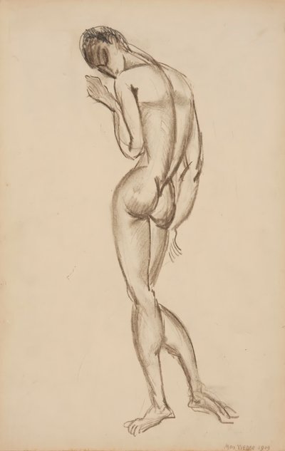 Nudo femminile, vista posteriore da Max Weber