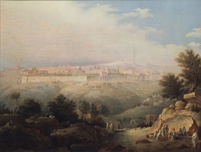 Veduta di Gerusalemme, 1821 da Maxim Nikiphorovich Vorobyev