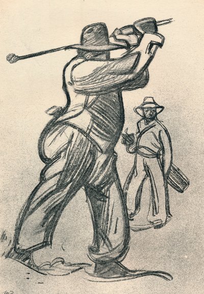 Il giocatore di golf, c1920, 1923 da Maxime Pierre Jules Dethomas