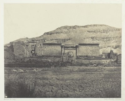 Médinet-Habou, Vue Générale des Ruines, Tebe da Maxime Du Camp