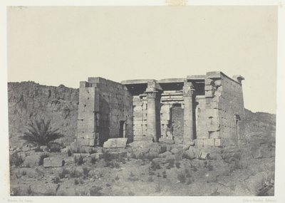 Tempio di Tafeh (Antica Taphis), Nubia da Maxime Du Camp