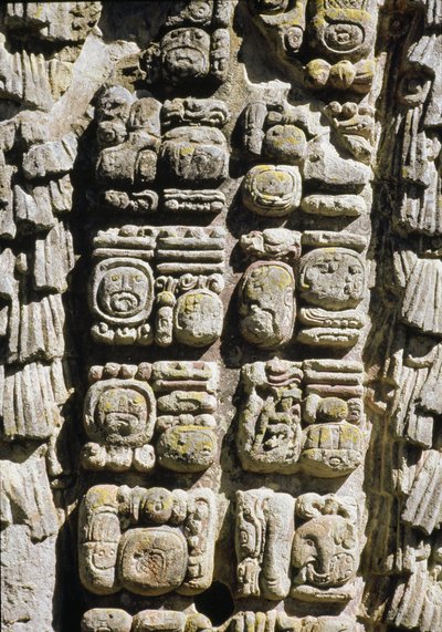 Stele A, Plaza de Ceremonias, 731 d.C. da Mayan