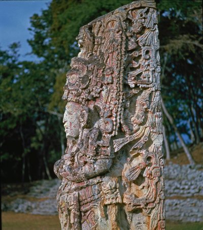 Stele H, Plaza de Ceremonias, 731 d.C. da Mayan