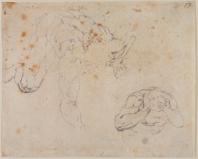 Copia dal Giudizio Universale da Michelangelo (after) Buonarroti