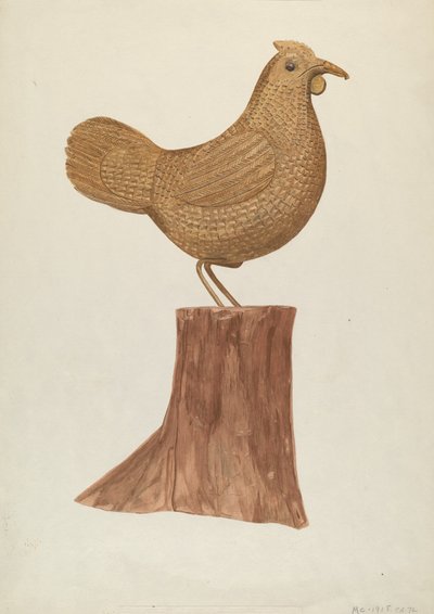 Piccola Gallina di Legno da Mildred E. Bent