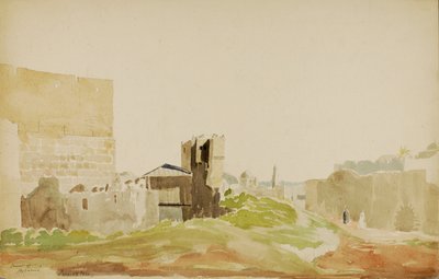 Torre di Hypacus, Gerusalemme, n.d. da Miner Kilbourne Kellogg